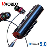 VAORLO Bluetooth 5.0 Receiver For 3.5mm Jack Earphone Stereo Wireless Adapter With Mic Handfree Calling Bluetooth Aux Audio Music Transmitter For Headphone Car kit Speaker