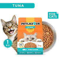 Petlicious Cat Dry Food Salmon and Tuna Flavor 1kg Collection - PetMate cats kitten healthiest kibble kibble pets
