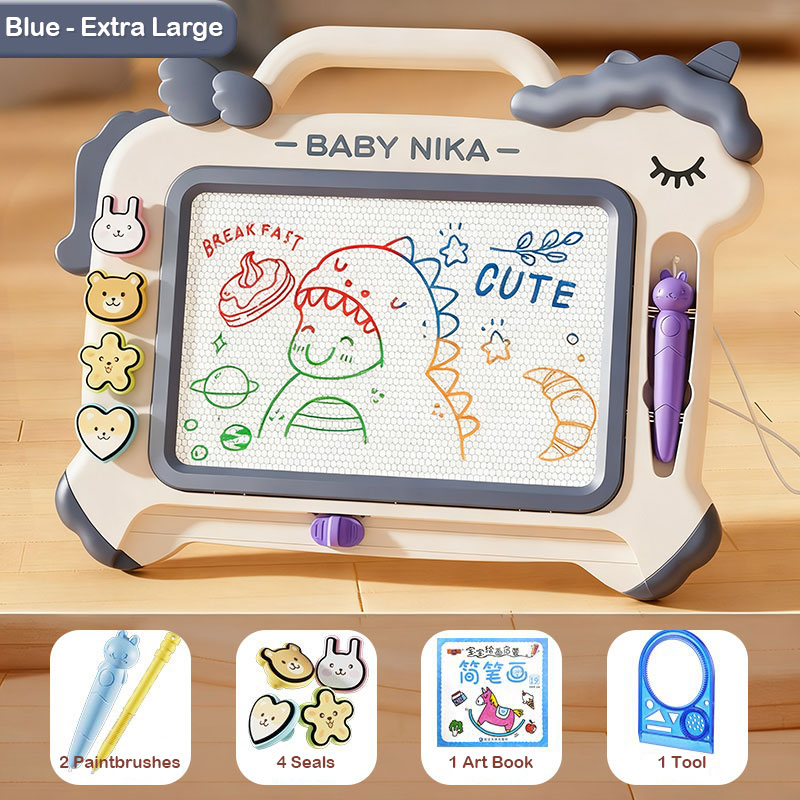 NIKO Magnetic Drawing Board Erasable Magnet Sketchpad Painting Board Early Educational Toy for Kids Boys Girls Gifts