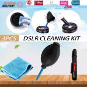 Camera Lens Cleaning Kit with Brush, Air Blower, Cloth