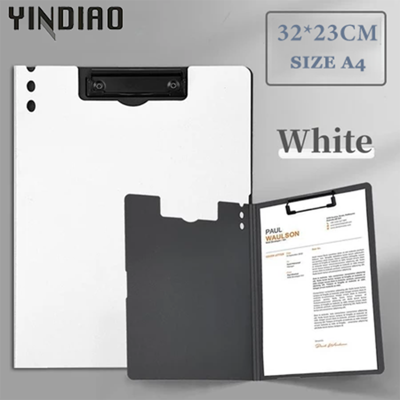 YINDIAO Clipboard with Cover Long/A4 Size File Folder Clip Board Document Organizers School Office Supplies