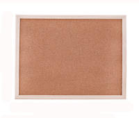 Cork Board Bulletin Board with Wooden Frame