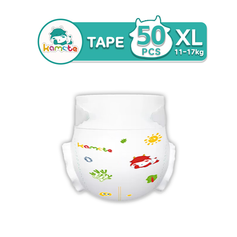 Yana Kamote Korean Premium Baby Diapers Magic Tape Ultra thin and dry 50pcs Free Shipping S -M-L- XL