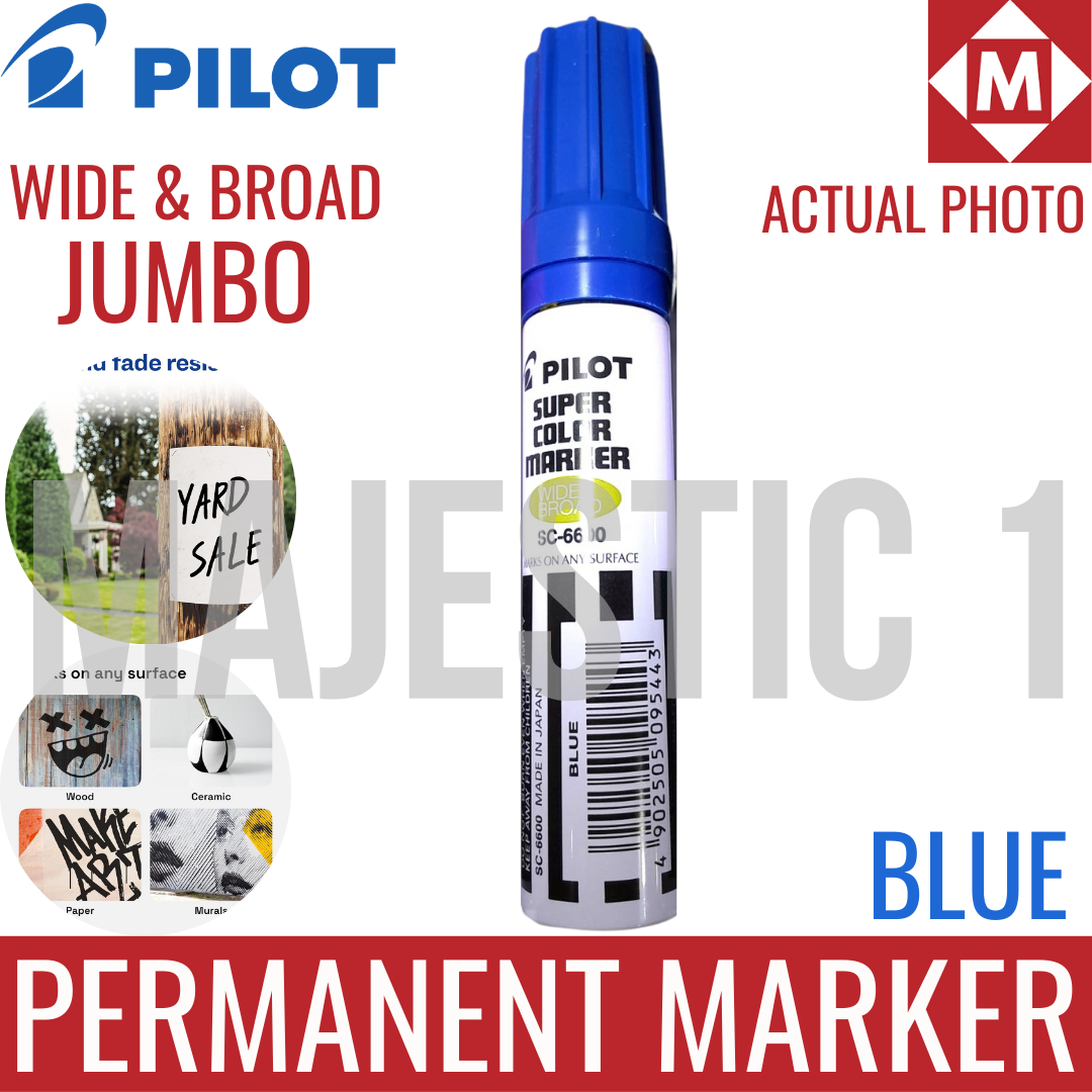 Pilot Jumbo Permanent Marker Wide & Broad Tip (SOLD PER PC)