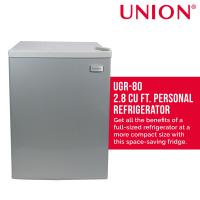 Union UGR-80 2.8 Cu. Ft. Home Refrigerator with Freezer Compartment Mechanical Control and Direct Cool Cooling