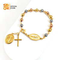 SBGM Jewelry Non Tarnish Blessed Stainless Steel Rosary Bracelet Our Lady of the Miraculous Medal Religious Bracelet
