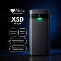 Airdog X5D Black Air Purifier ♻️ Washable and Reusable Filters | Safe for Babies & Pets | Removes Allergens Odors & Dander | Covers up to 60 SQM | Quiet Sleep Mode | App Control