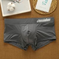 Aussie Bum Men Quality Milk-Silk Plain Boxer Briefs Man Low Waist Boxers Trunks Underwear