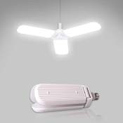45W Fan Blade LED Light Bulb 6500K AC170 265V Foldable