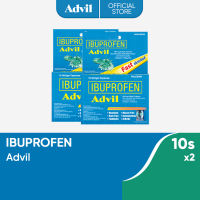 Advil Liquigel Ibuprofen 10s x2 for Stronger Fever & Pain Relief than Paracetamol
