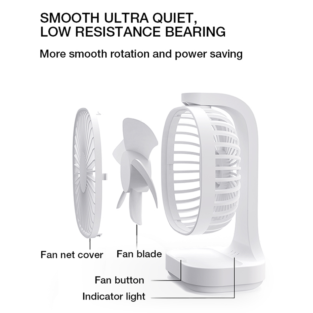 TYLEX XM30 Portable Desktop Mini Fan with 3 Gear Speed Adjustment Low