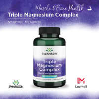 Swanson Triple Magnesium Complex 100 Caps Muscle and Bone Health