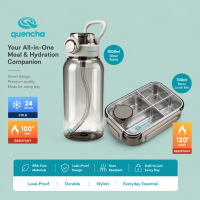 Quencha Horizon Back to School Insulated Tumbler Coffee Mug Water Bottle Lunch Box Vacuum Flask Set