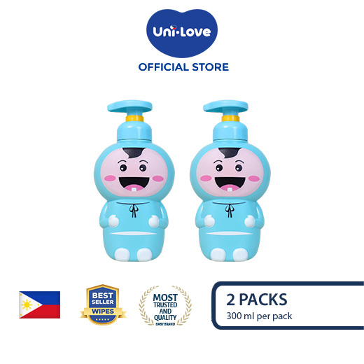 Uni-Love Head Shoulders Knees & Toes Baby Bath 300ml Pack of 2