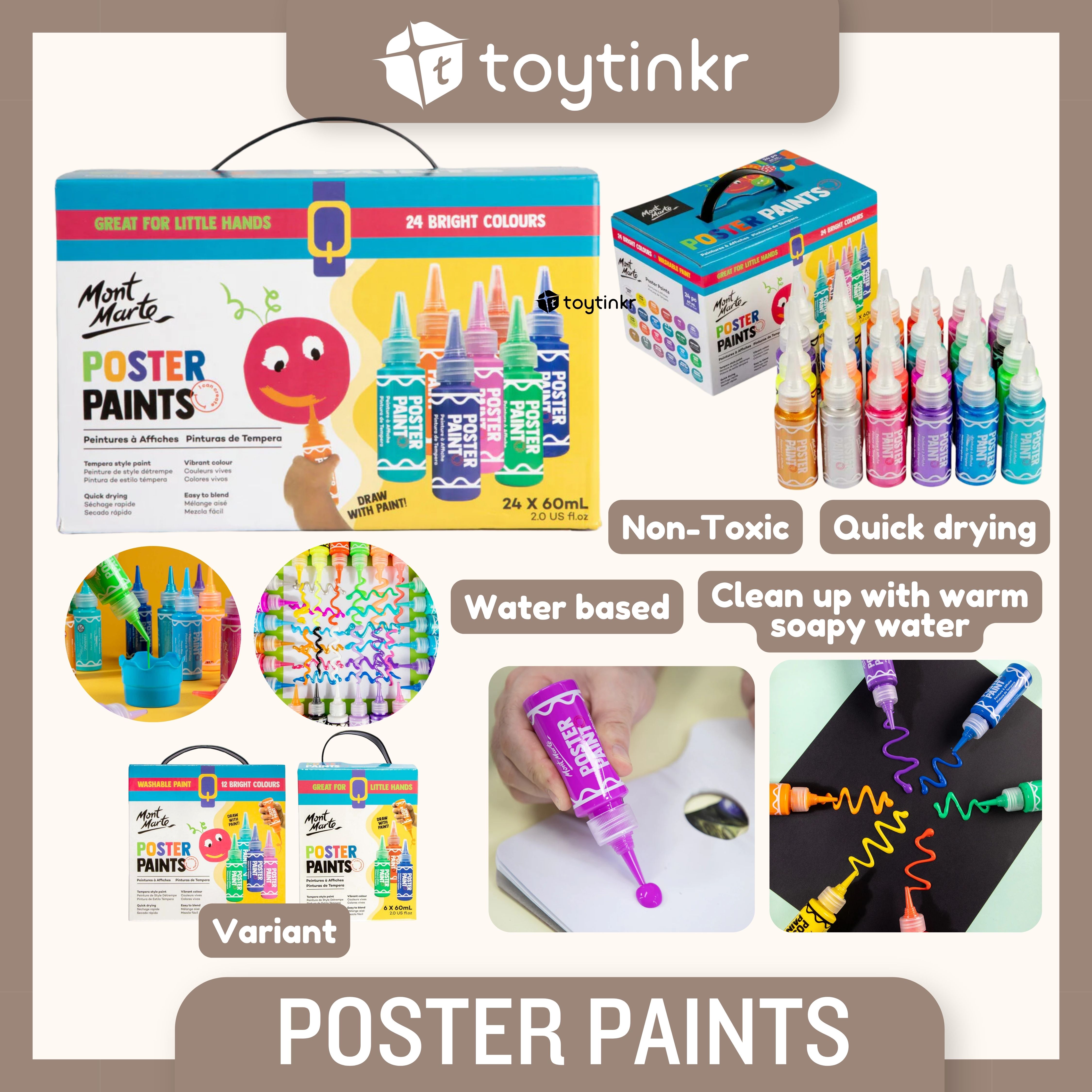 Mont Marte Poster Paints By Toytinkr