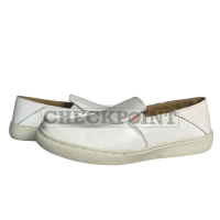 Checkpoint MARIKINA MADE mens LEATHER NURSE CASUAL SHOES SLIP ON white | Homer White