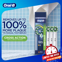 [100% Authentic] Oral-B Cross Action Electric Toothbrush Refill Heads 3s | Oral Care