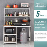 DOKIO 304 Stainless Steel Kitchen Rack Shelves working table preparation table Gas Stove Stand with Organizer Space Save Heavy Duty Rack Equipment Stand