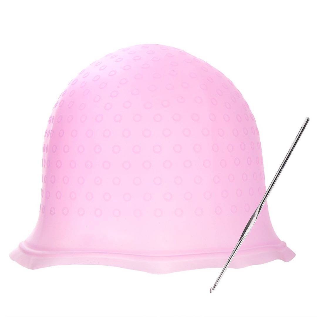 Pink Highlighting Cap / Frosting Cap for Salon Use