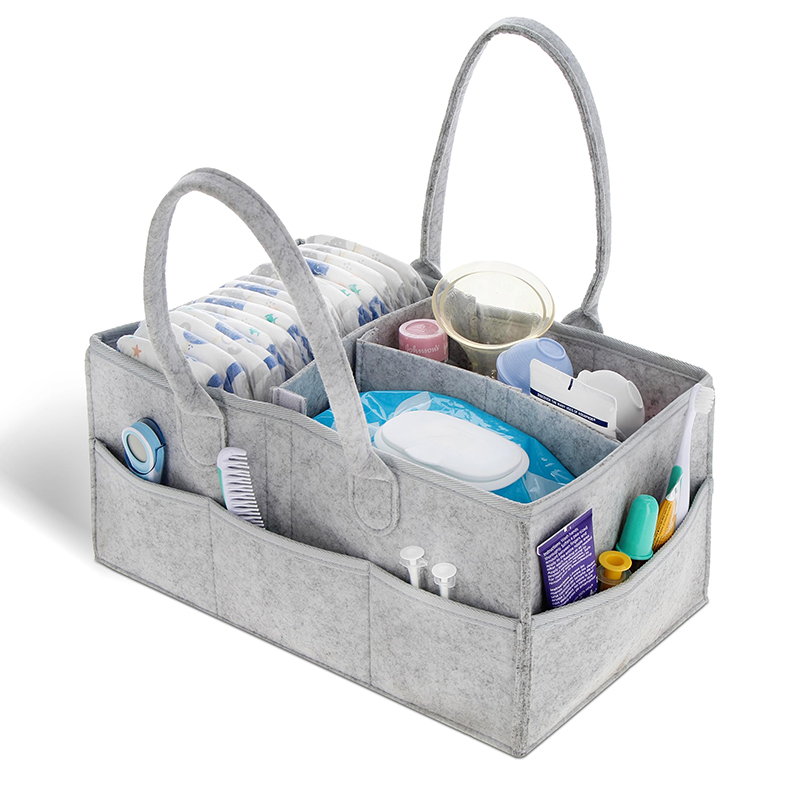 Diaper Caddy Organizer - Portable Baby Caddy Organizer with Handle Nursery Storage Bin and Car Organizer