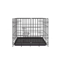 Foldable Dog Cage with Poop Tray heavy duty Pet Collapsible Cage Foldable Pet Cage