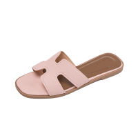 YOTO New Slippers Flat Leather Square Slippers High Quality Sandals For Women