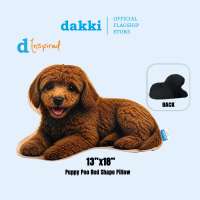 Dakki Puppy Shape Pillow | Soft & Huggable Puppy Cushion Pillow | Cute Dog Plush Throw Pillow for Bed Sofa & Kids Room