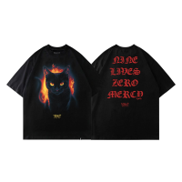 DGRAVE CREATIONS NINE LIVES BLACK T-SHIRT