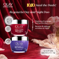 Olay Regenerist Collagen Peptide 24 Anti-Aging Cream 50g + Olay Retinol 24 Anti-Aging Cream 50g
