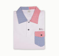 Ducks Unlimited Mens Plain 100% Polyester Dry-Fit Polo Shirt with Checkered Collar and Pocket - White (712010)