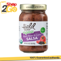 Field Day Organic Black Bean & Corn Salsa 454g – Medium USDA Organic Salsa