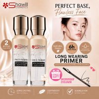 Shawill Face Primer Oil-control Moisturizing Invisible Pores Refreshing Brighten up Face Bace Make Up Cosmetic Primer Makeup【2 Pcs】80ml