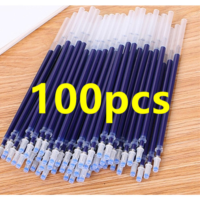 Whosale 100pcs Ballpen Set 0.5mm Gel Pen Black Sign Pen Students Neutral Pen 3 Colors Ball Pen