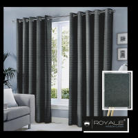 BV950 Textured Brocade Grommet Curtains 55 inches width by 85 inches length (1.4m x 2.16m) 1 piece