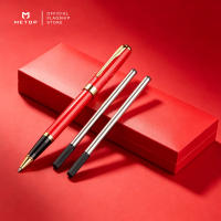 [Free Engrave] DIY Name LOGO Metal Signing Pen with Refill Box Ribbon Customize Gift Birthday 3 Colors