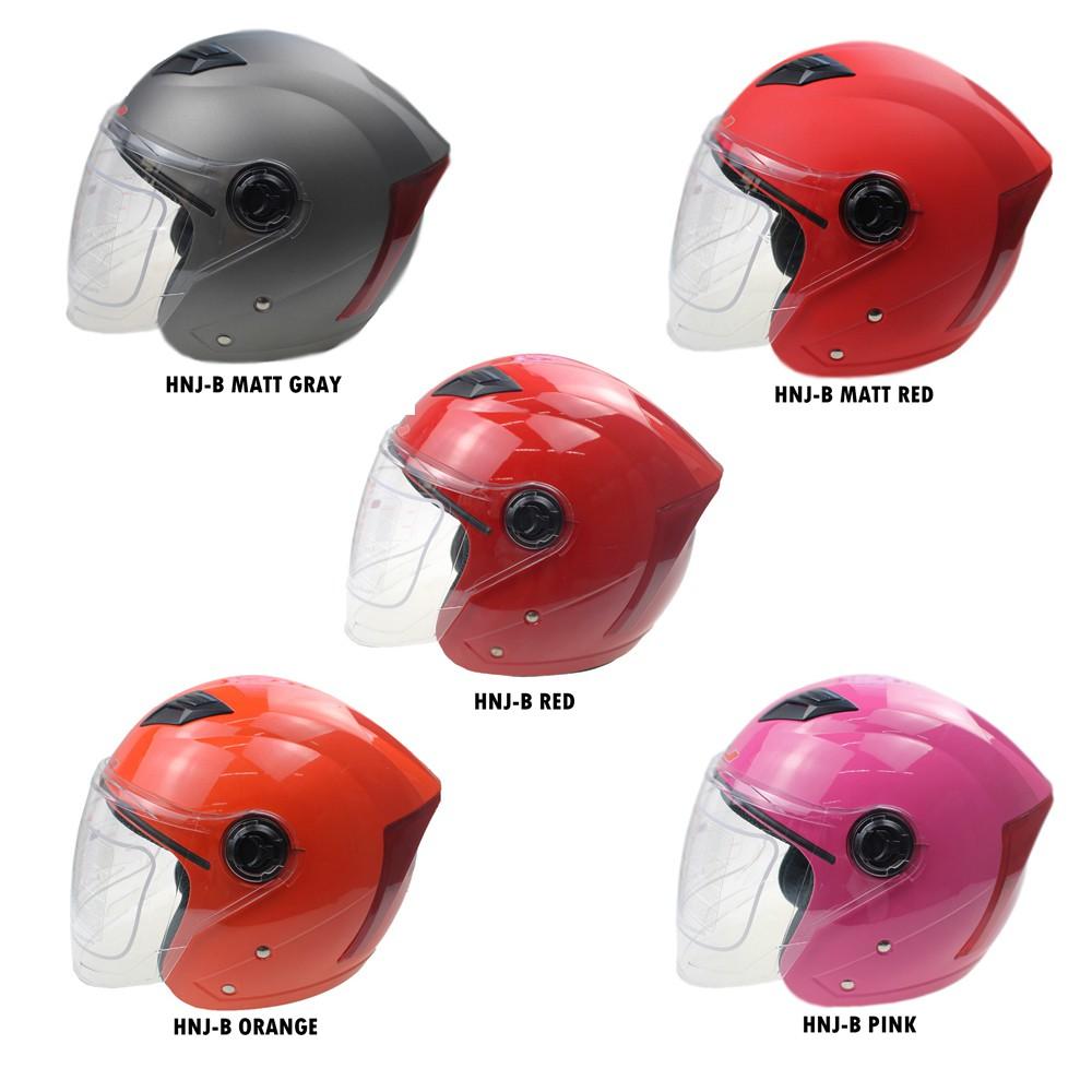 HNJ Half Face Helmet with icc review 