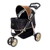 Ibiyaya Monarch Premium Pet Jogger Stroller - Luxury Gold Edition
