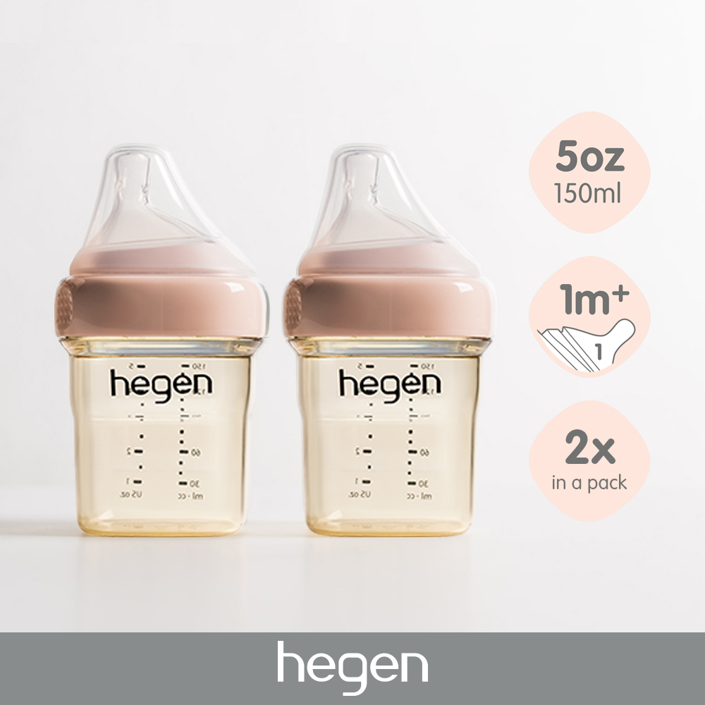 Hegen 5oz Feeding Bottle 2-pack Pink