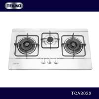 Tekno 70cm Cooktop TCA-302X (With Safety Device Sensor) 3 Gas Burner Stainless Worktop