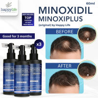 3pcs Minoxidil 5% MINOXIPLUS Hair Grower Serum with LCLT & DHT Blocker for Men & Women | Alopecia Treatment Booster | Hair Loss Repair Solution | Thick Long Dense Hair Fast