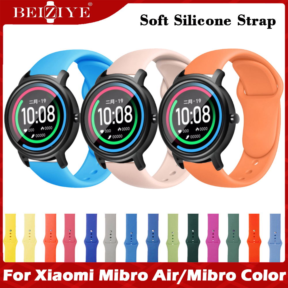 Sport Silicone Watch Strap For Xiaomi Mibro Air SmartWatch band Replacement  mi bro air WristBand 22mm Bracelet belt For Xiaomi Mibro Color Watchband  Accessories | Lazada Indonesia