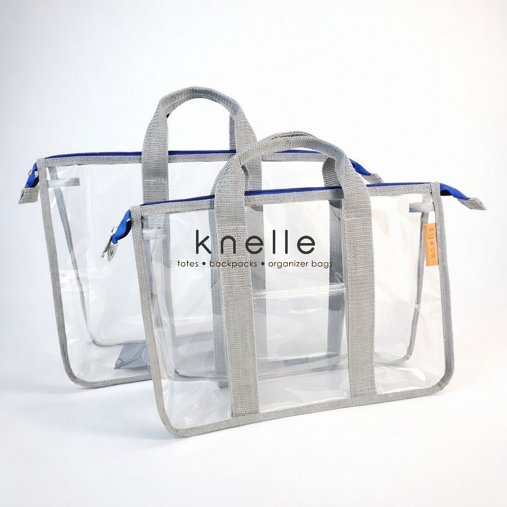 KNELLE CLEAR MODULE BAG - LARGE CAPACITY DOCUMENT BAG FOR SCHOOL BOOKS / OFFICE DOCUMENTS - COMPACT ORGANIZER DESIGN - MULTI-COLORED - MODULE ENVELOPE - FILE HOLDER