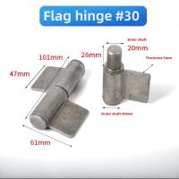 1pc 16-30mm Cylindrical Hinges Gate Hinges  Heavy Duty Welding Hinge Flag Hinge