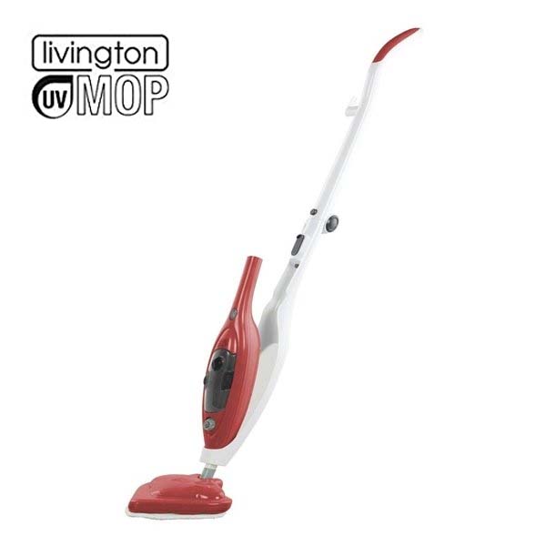 Livington UV Mop Steam Cleaner and UV Light Treatment (Red)