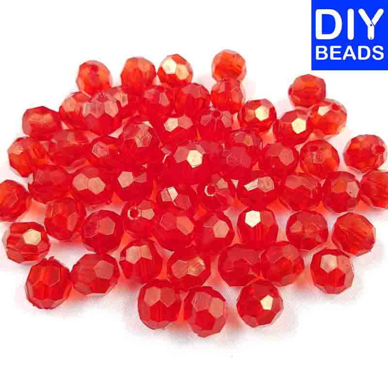 Diy Beads Rough Beads Red #28 (250grams)