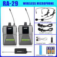 RAYHAYES RA-08 Original lapel microphone wireless lavalier Mic with Bodypack Transmitter for videokeInterviewteachingchurchhost
