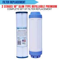 Water Filter 2 Stages 10″ Slim Type Filter Replacement With Different Variations