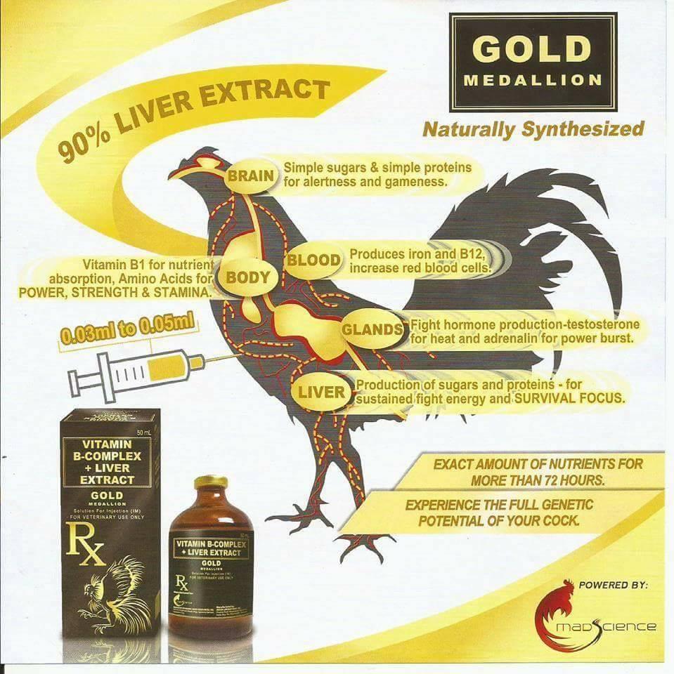 Mad Science Gold Medallion 90 Liver Extract B Complex 50ml for
