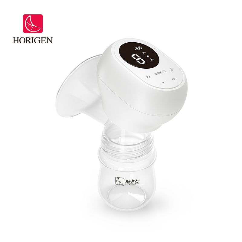 Horigen OTG Hospital Grade Tubeless Integrated Electric Breast Pump With Feeding Bottles Wireless Portable Rechargeable Breast pump 2259B