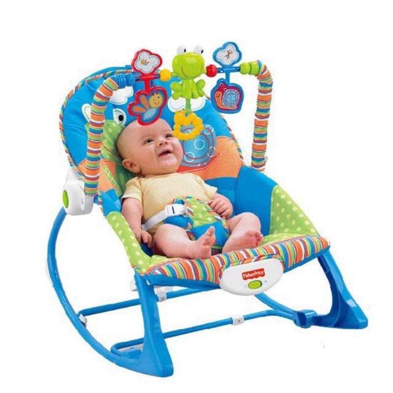Fold Out Kickstand Infant Baby Rocker 40lbs JK